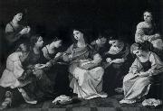 Guido Reni The Girlhood of the Madonna painting
